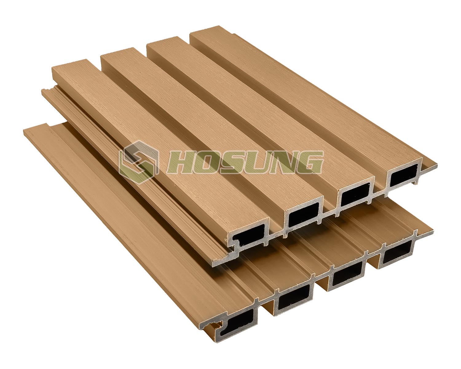 Beige 2 - Co-extrusion WPC Fluted Panel - HOSUNG WPC Composite Hosung®- HS219K26 Beige