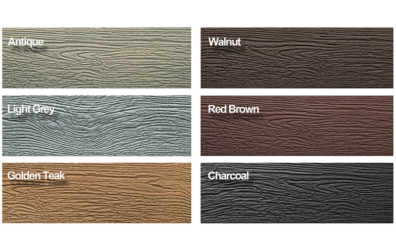 Color chart for Superior Series Co extrusion Ancient Wood composite garden gates and fencing,composite garden gates,low-maintenance fencing - HOSUNG WPC Composite