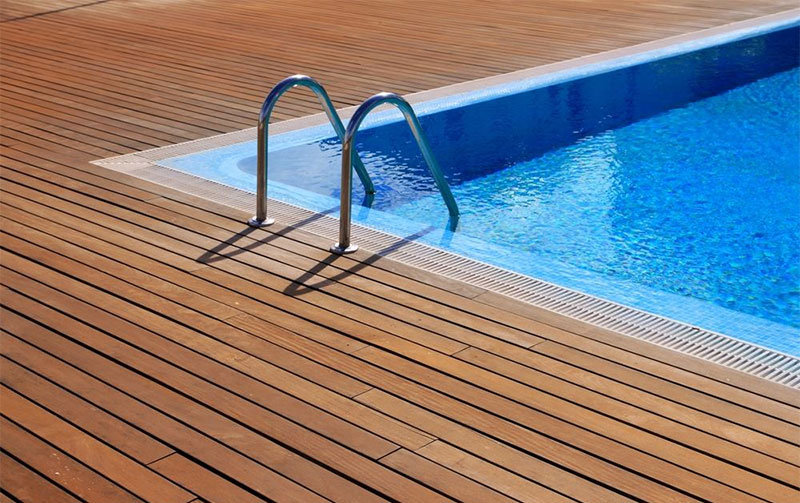 composite decking for swimming pools