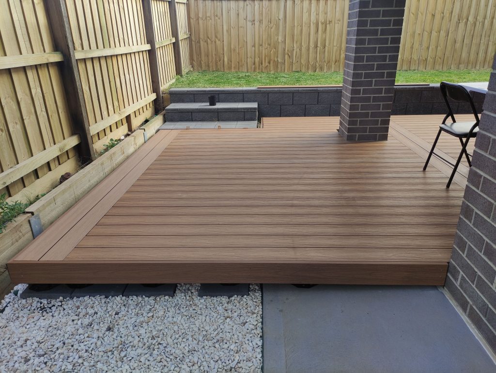 composite decking on concrete