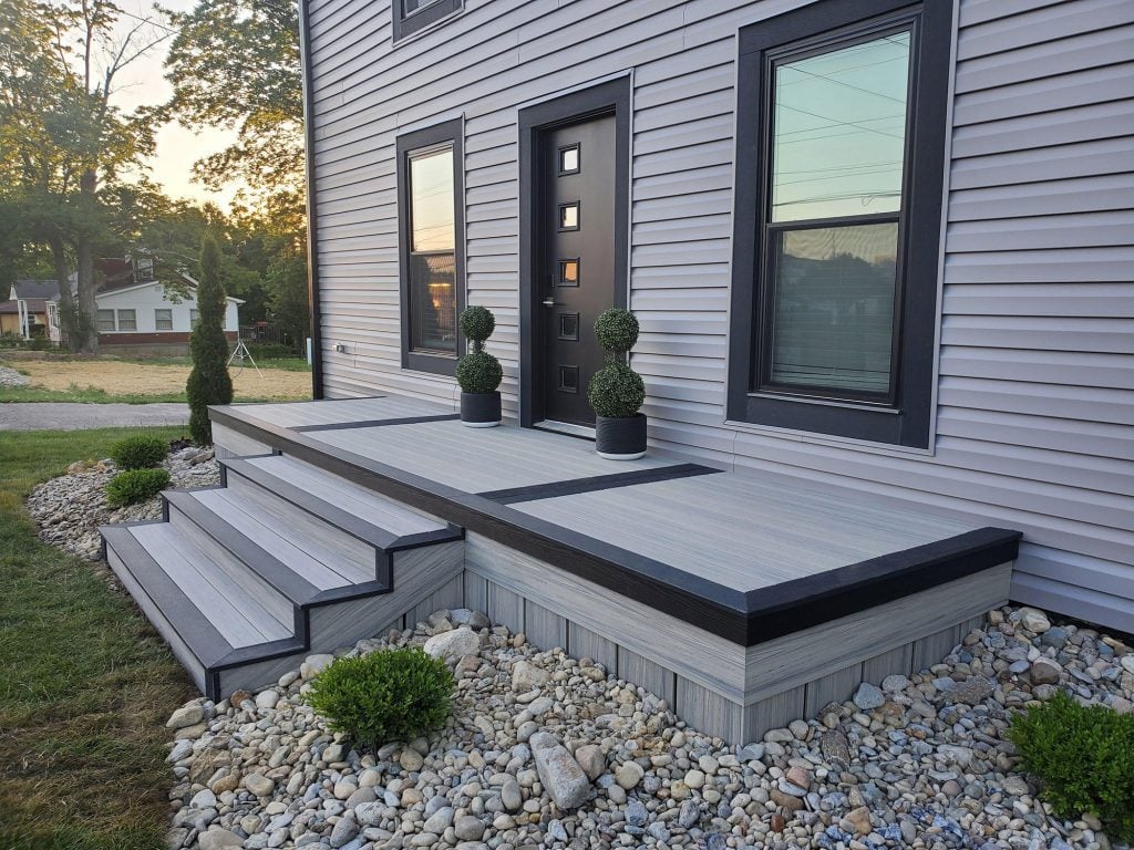 composite decking over concrete porch