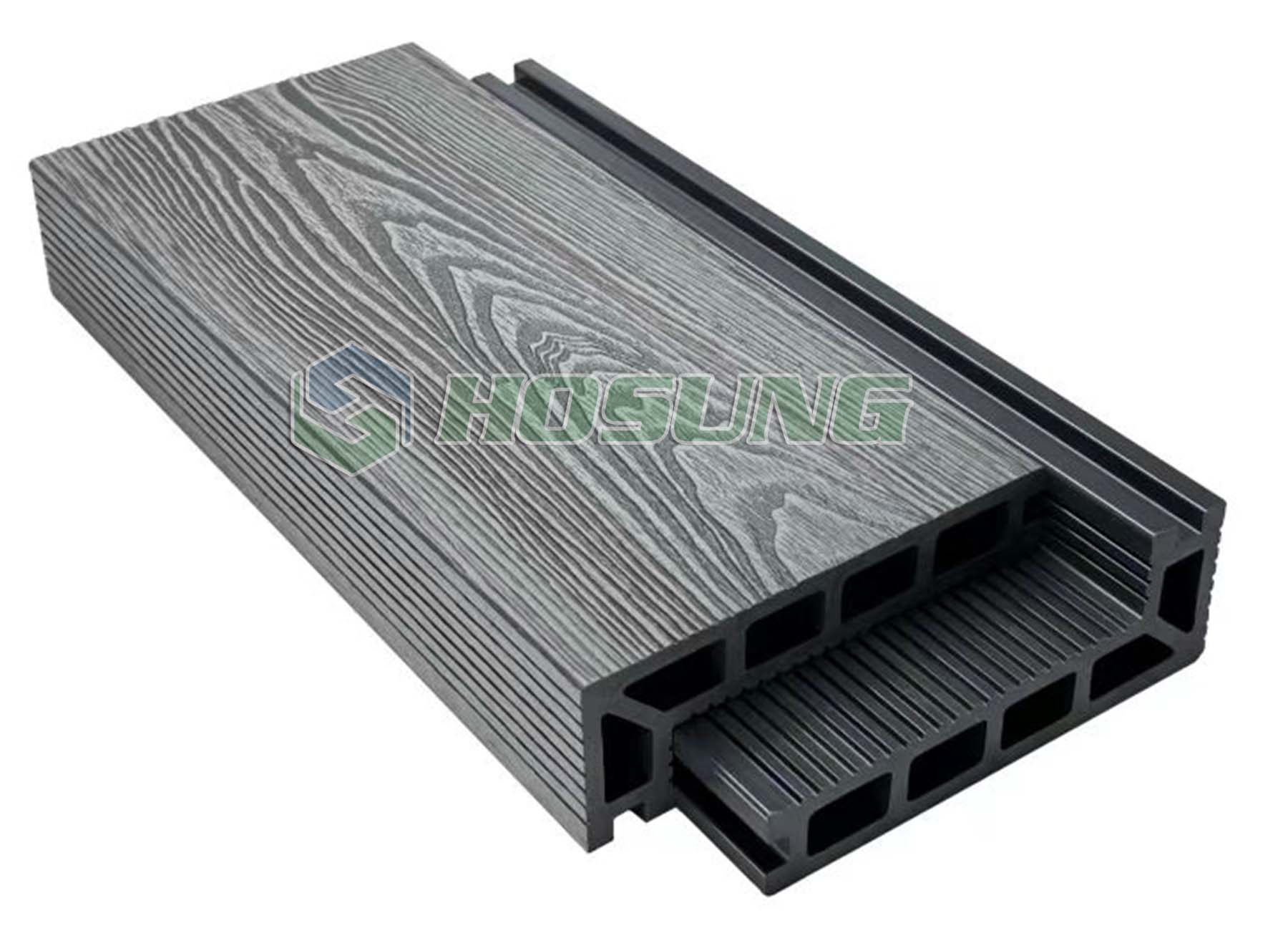 FW140LK50 Grey - WPC Decking Step Board - HOSUNG WPC Composite Hosung®- FW140LK50 Step Board Grey