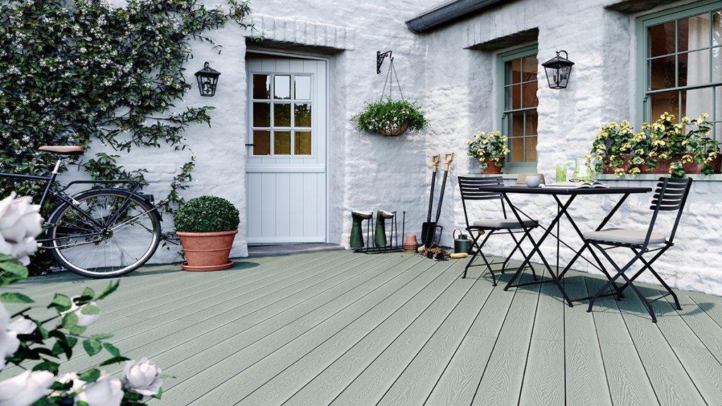green composite decking boards