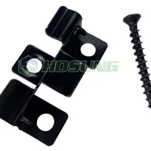 Hosung®- HXST02-B  Blacked Coated SS clip with screw