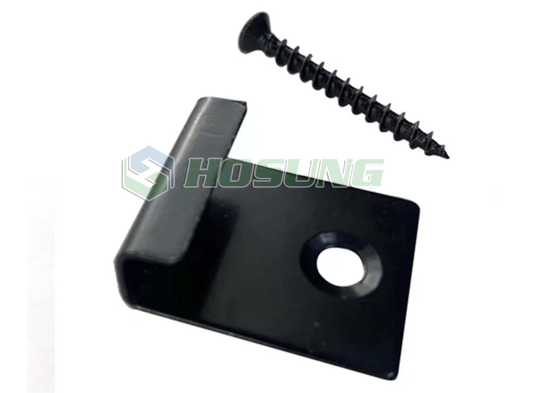 Hosung®-HXSTC02-B  Black Coated SS  Starter clip with screw