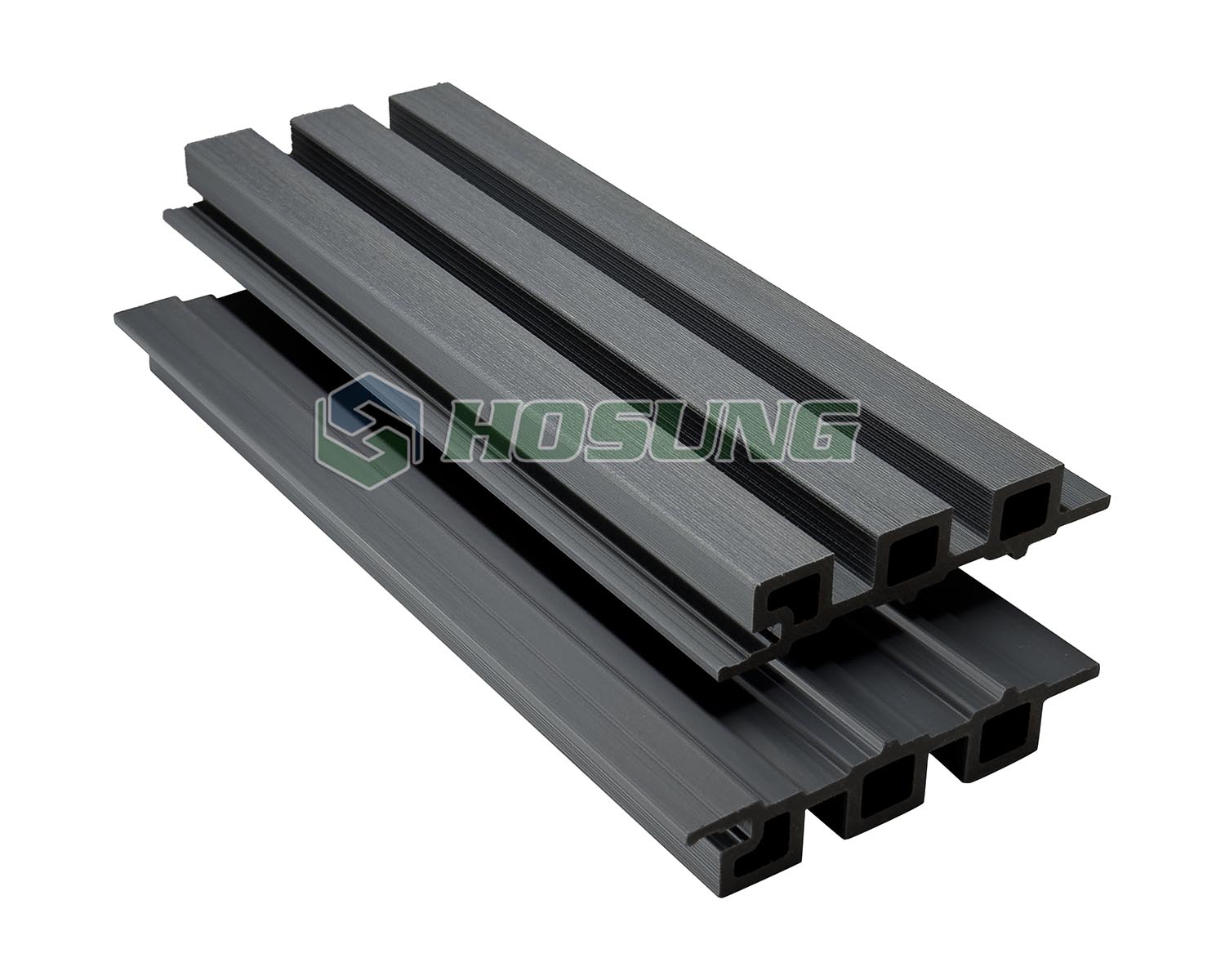 Light grey 2 - Co-extrusion WPC Fluted Panel - HOSUNG WPC Composite Hosung®- HS128K25 Light Grey