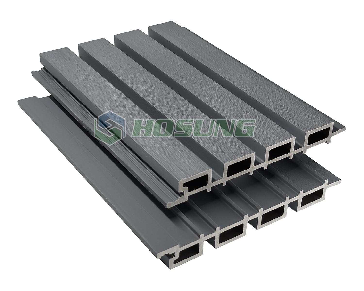 Light grey 6 - Co-extrusion WPC Fluted Panel - HOSUNG WPC Composite Hosung®- HS219K26 Light Grey