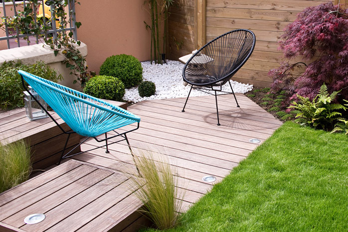 WPC Terrassenfliesen, Terrassendielen, Fliesen & Garten