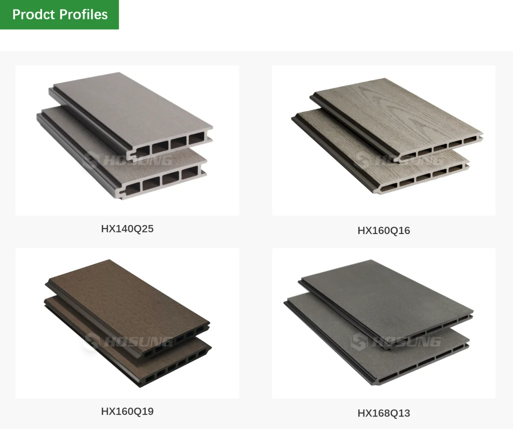 wpc black composite decking board 2.9 m length