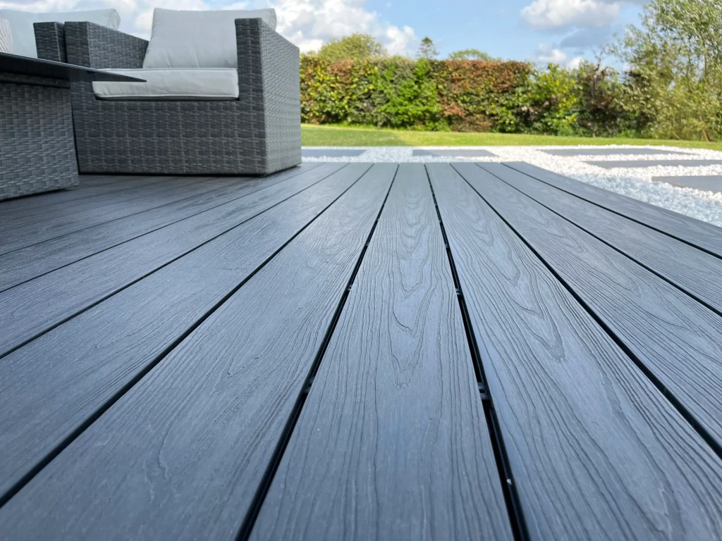 anthracite composite decking wide composite decking