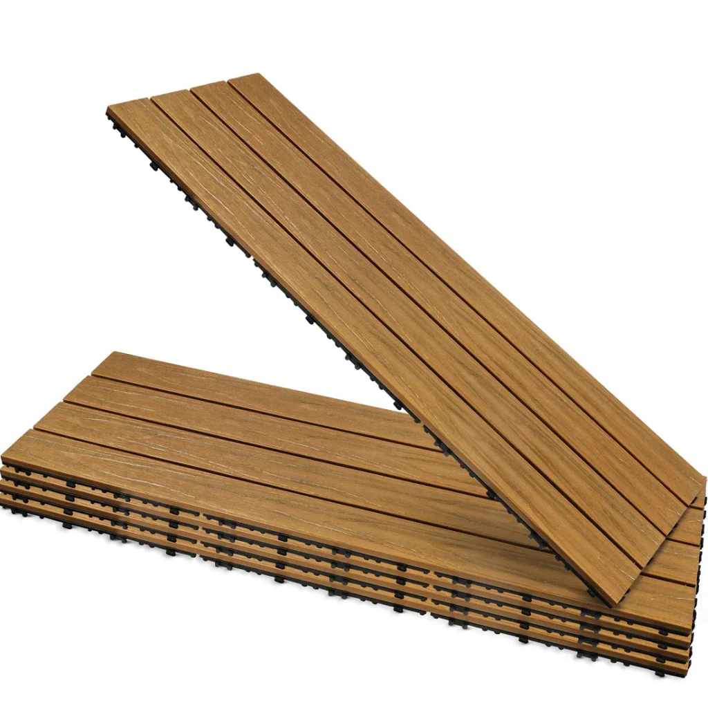 waterproof interlocking composite decking