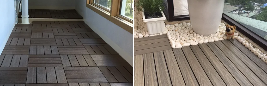 interlocking composite decking planks