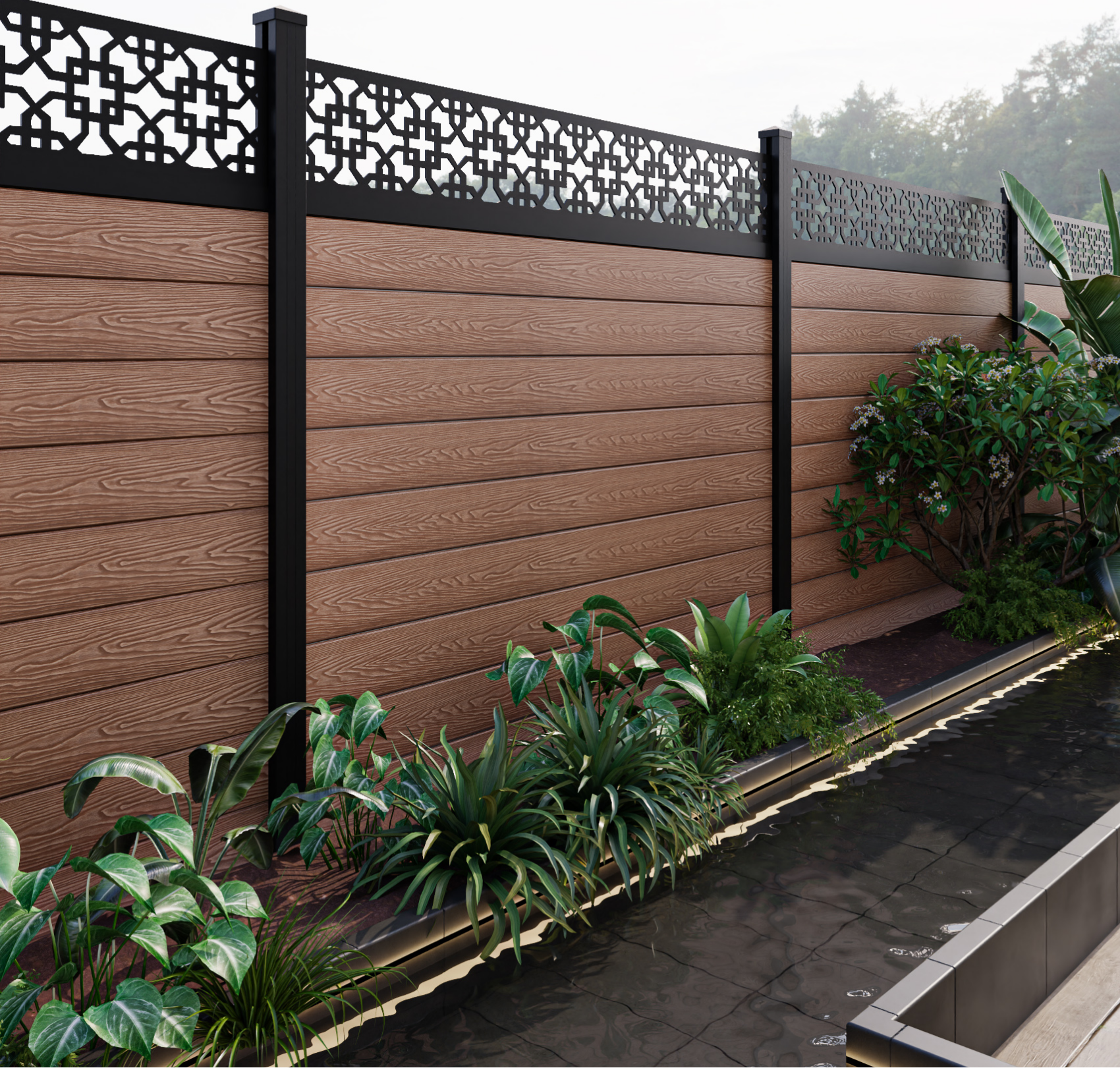 composite cloture synthetic wood cladding